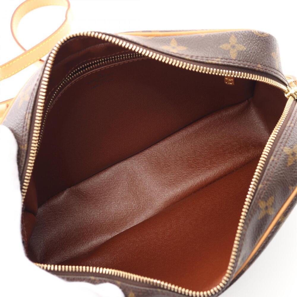 Louis Vuitton Canvas Brown Shoulder Leather Bag Trocadero Monogram